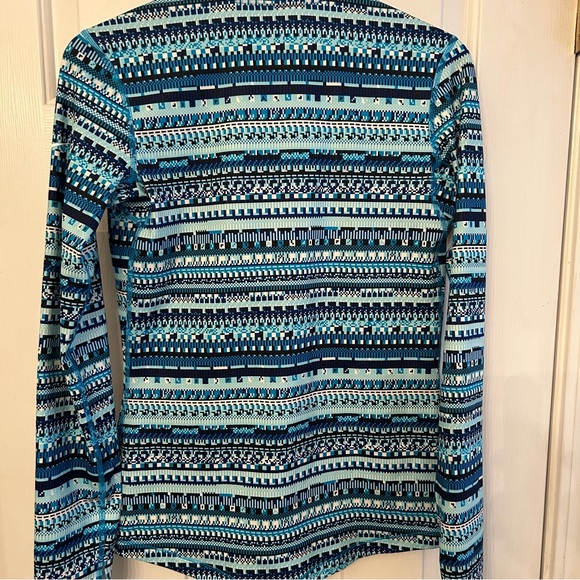 Nike Pro Dri Fit Geometric print 3/4 zipper pullover‎ Size M - Picture 7 of 7